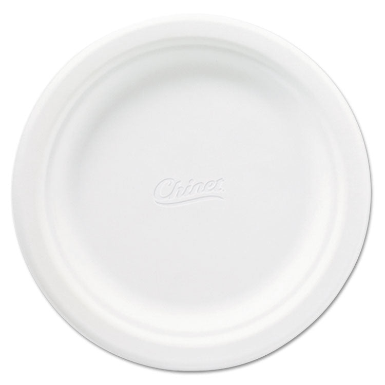 Classic Paper Plates, 6.75" Dia, White, 125/pack, 8 Packs/carton 1