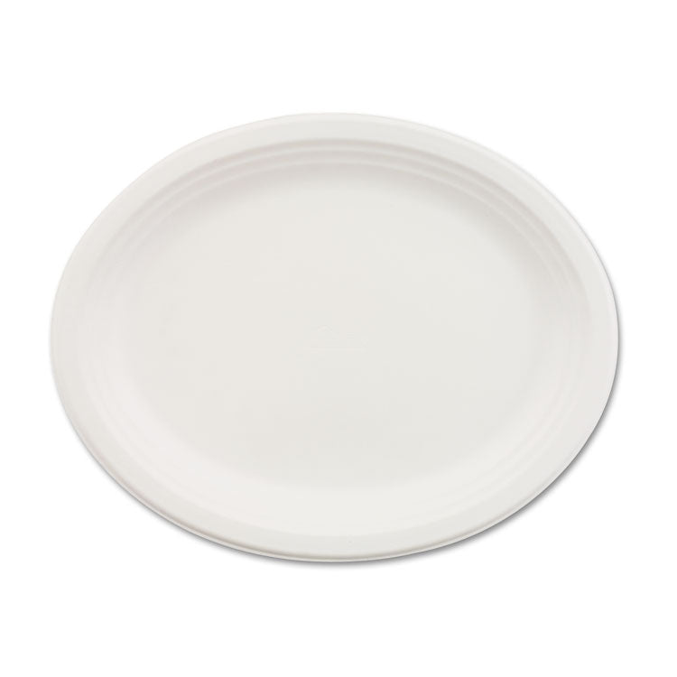 Classic Paper Dinnerware, Oval Platter, 9.75 X 12.5, White, 500/carton 1