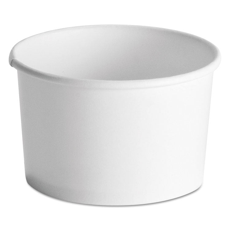 Squat Paper Food Container, Streetside Design, 8-10 Oz, White, 50/pack, 20/carton 1