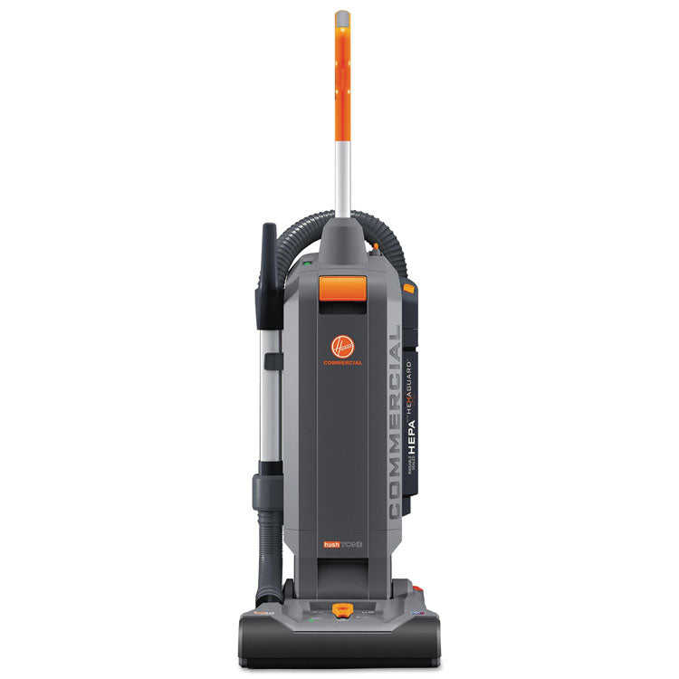 Hushtone Vacuum Cleaner With Intellibelt, 13" Cleaning Path, Gray/orange 1