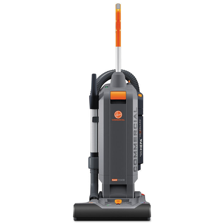 Hushtone Vacuum Cleaner With Intellibelt, 15" Cleaning Path, Gray/orange 1