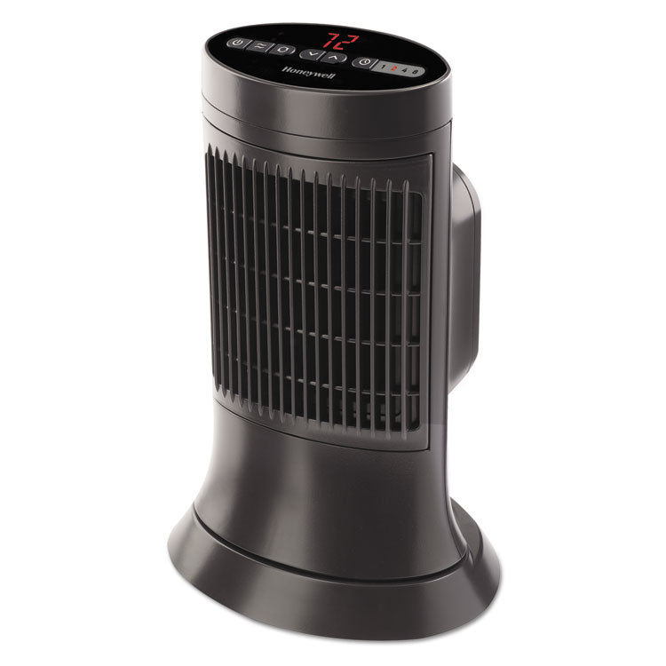 Digital Ceramic Mini Tower Heater, 1,500 W, 10 x 7.63 x 14, Black 1