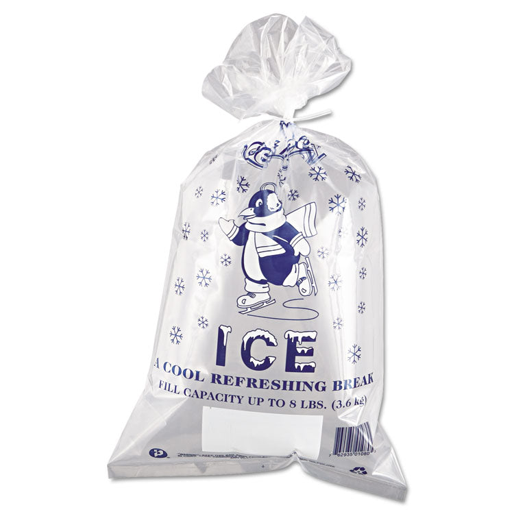 Ice Bags, 1.5 Mil, 11" X 20", Clear, 1,000/carton 1