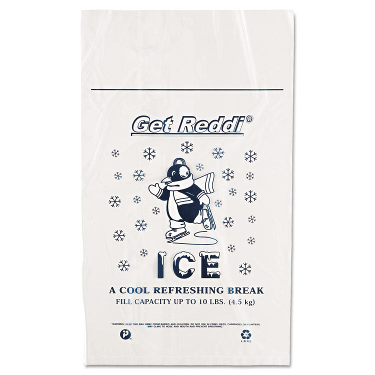 Ice Bags, 1.5 Mil, 12" X 21", Clear, 1,000/carton 2