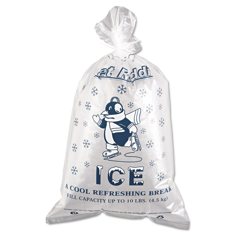 Ice Bags, 1.5 Mil, 12" X 21", Clear, 1,000/carton 1