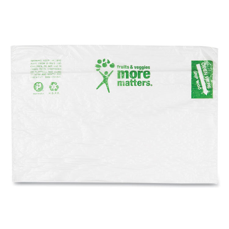 Produce Bags, 9 microns, 10" x 15", Clear, 1,400 Bags/Roll, 4 Rolls/Carton 2