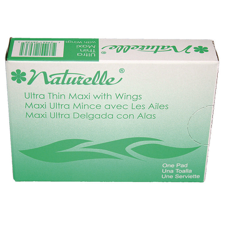 Naturelle Maxi Pads, #4 Ultra Thin With Wings, 200 Individually Wrapped/carton 1