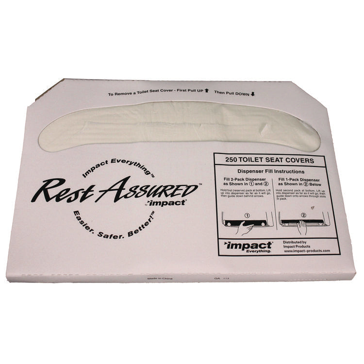 Rest Assured Seat Covers, 14.25 X 16.85, White, 250/pack, 20 Packs/carton 1