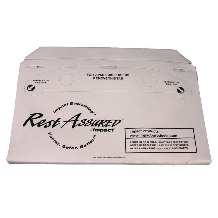 Rest Assured Seat Covers, 14.25 X 16.85, White, 250/pack, 20 Packs/carton 2