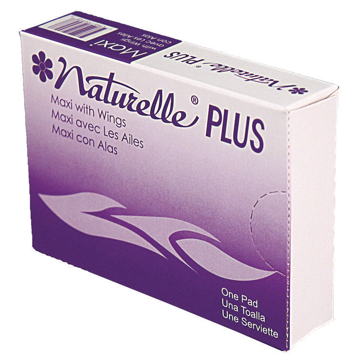 Naturelle Maxi Pads Plus, #4 With Wings, 250 Individually Wrapped/carton 2