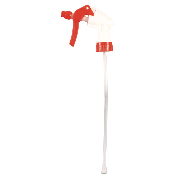 General Purpose Trigger Sprayer, 9.88" Tube, Fits 32 Oz Bottles, Red/white, 24/carton 4