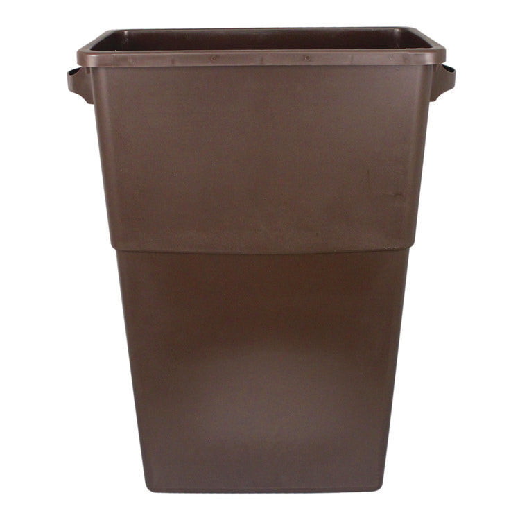 Thin Bin Containers, 23 gal, Polyethylene, Brown 1