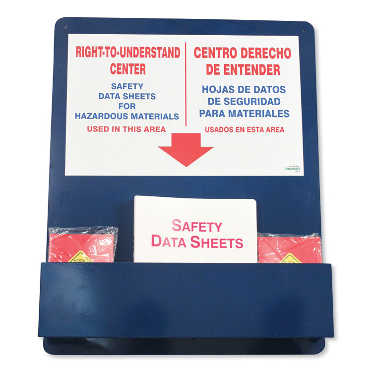 Bilingual "right-To-Understand" Sds Center, 25w X 5.2d X 30h, Blue/white/red 1