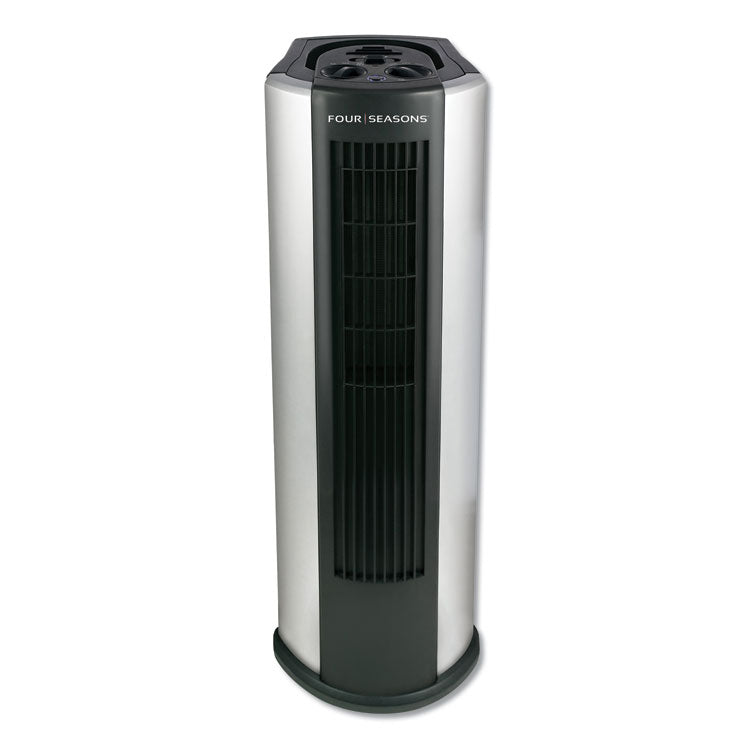 Four Seasons 4-in-1 Air Purifier/Heater/Fan/Humidifier, 1,500 W, 9 x 11 x 26, Black/Silver 1