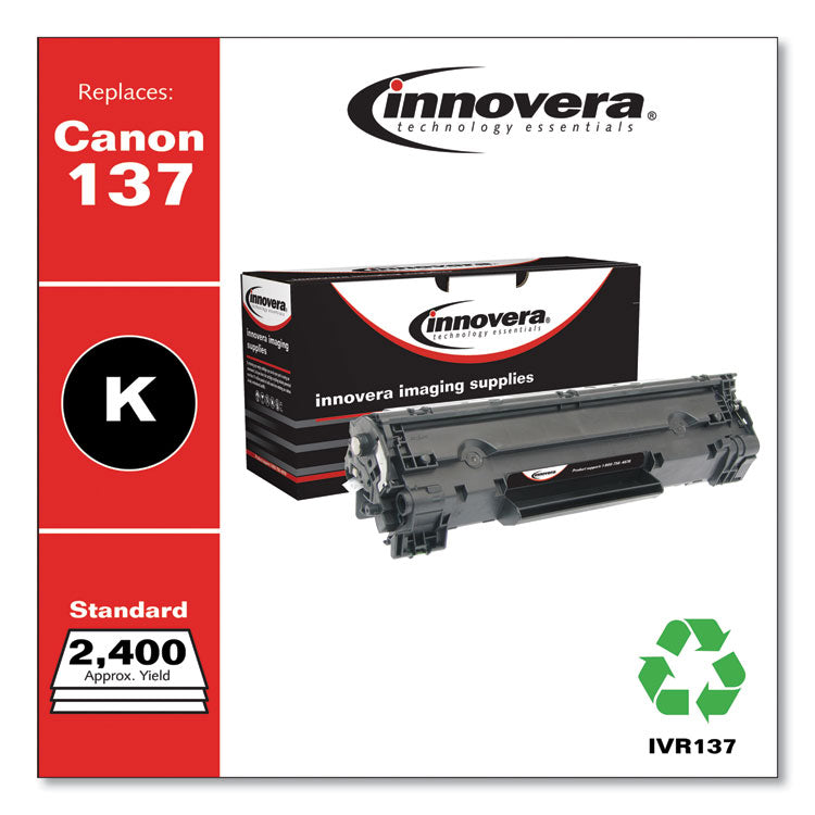 Remanufactured Black Toner, Replacement for 137 (9435B001AA), 2,400 Page-Yield 2