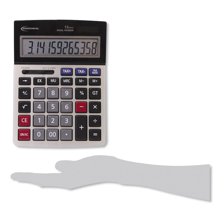 15975 Large Display Calculator, 12-Digit LCD 8