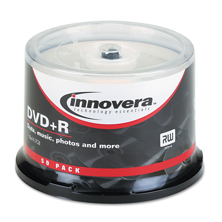 Dvd+r Recordable Disc, 4.7 Gb, 16x, Spindle, Silver, 50/pack 1