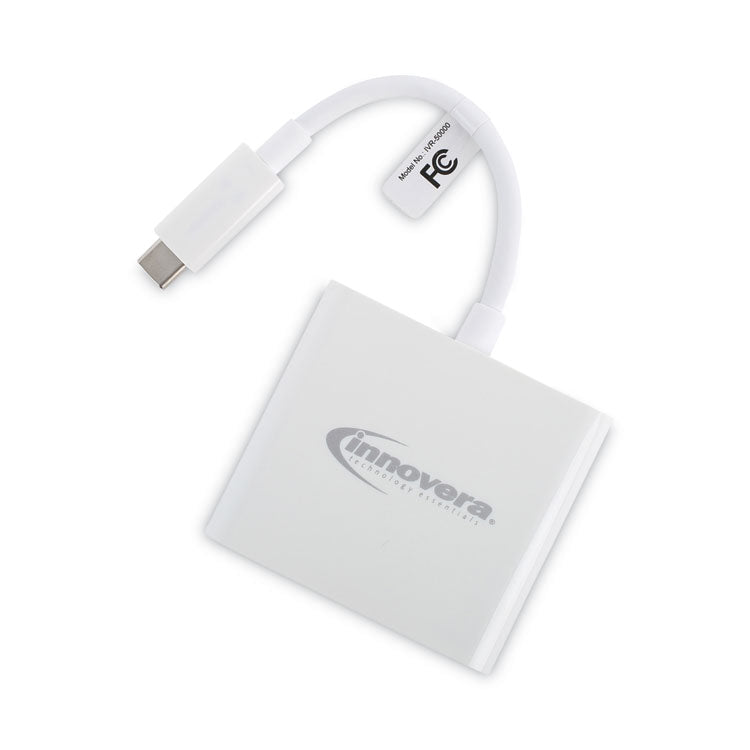 USB Type-C HDMI Multiport Adapter, HDMI/USB-C/USB 3.0, 0.65 ft, White 1