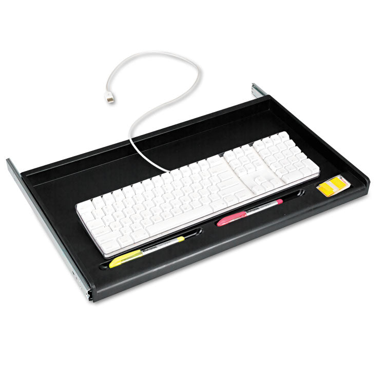 Standard Underdesk Keyboard Drawer, 21.38"w X 12.88"d, Black 3