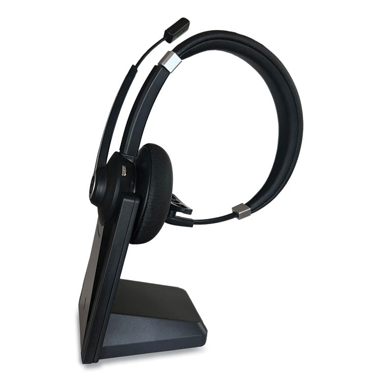 IVR70002 Monaural Over The Head Bluetooth Headset, Black/Silver 1