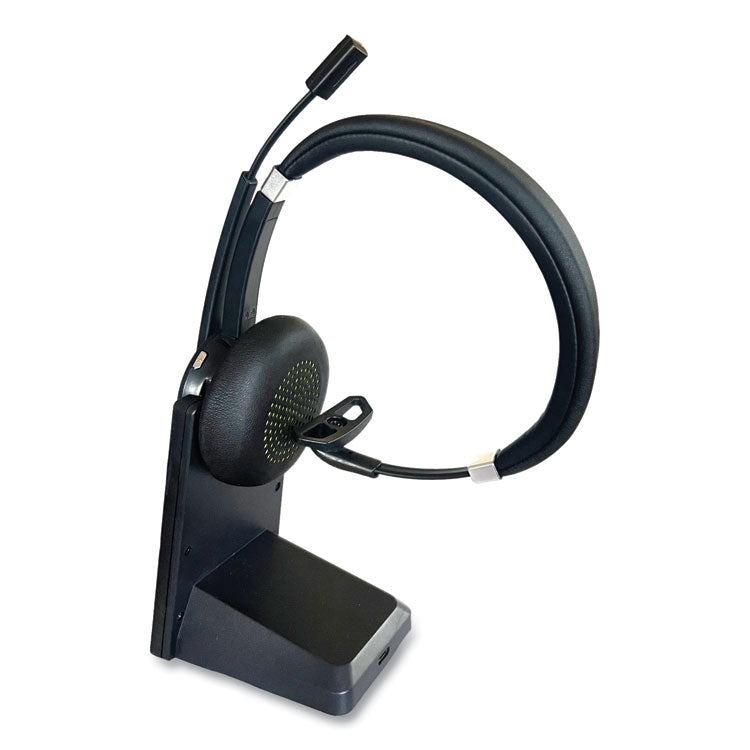 IVR70002 Monaural Over The Head Bluetooth Headset, Black/Silver 3