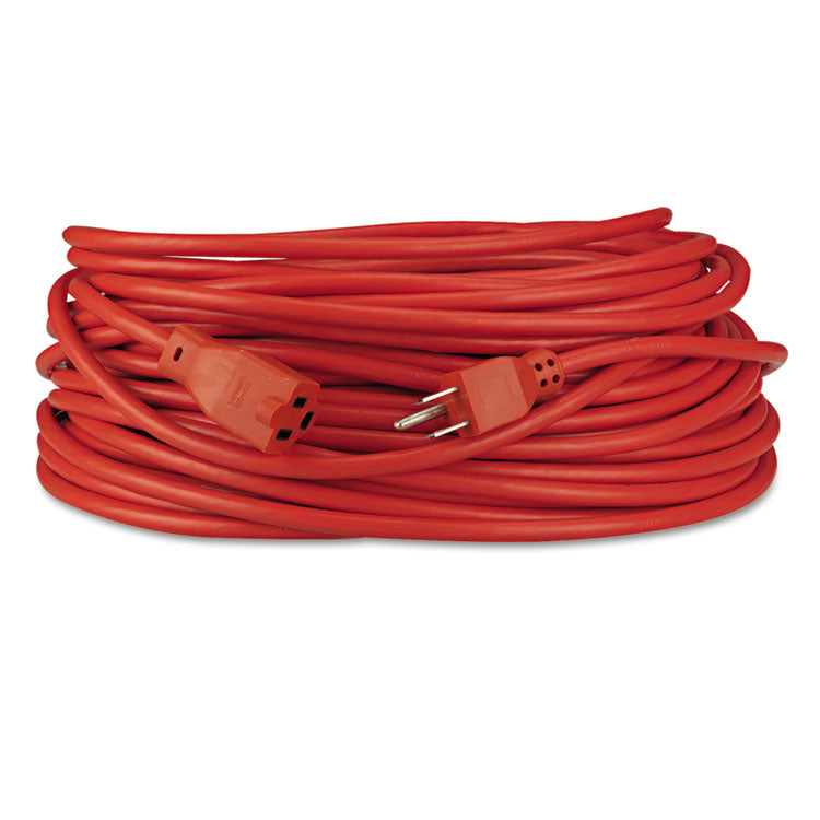 Indoor/Outdoor Extension Cord, 100 ft, 10 A, Orange 2