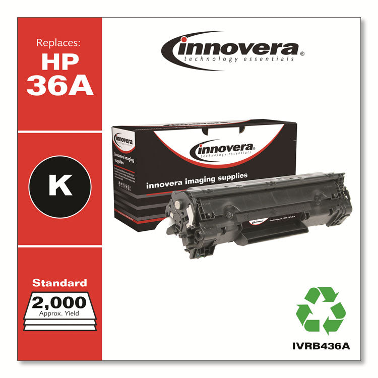 Remanufactured Black Toner, Replacement for 36A (CB436A), 2,000 Page-Yield 2