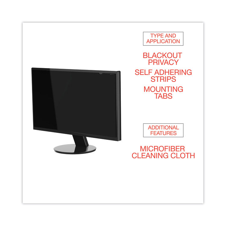 Blackout Privacy Filter for 18.5" Widescreen Flat Panel Monitor, 16:9 Aspect Ratio 6