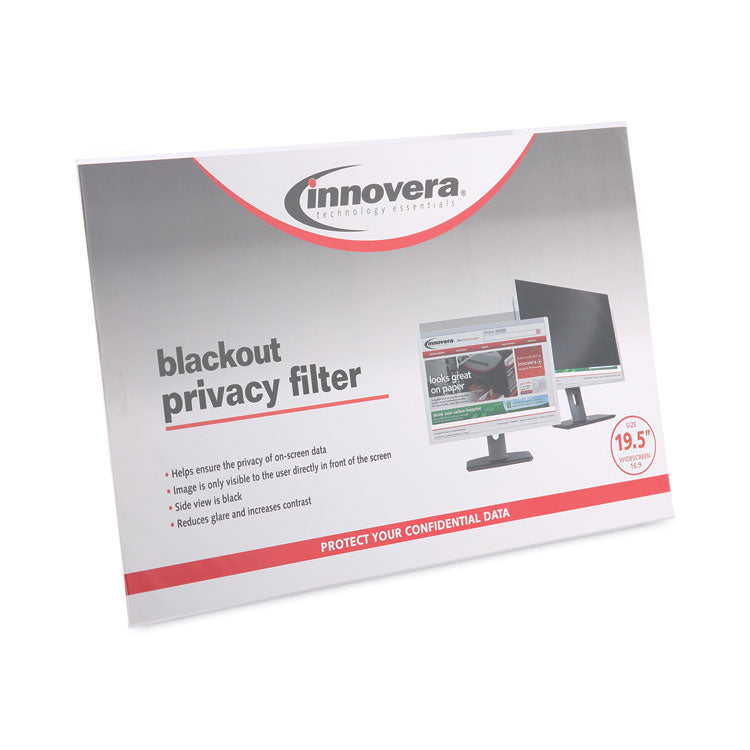 Blackout Privacy Monitor Filter for 19.5" Widescreen Flat Panel Monitor, 16:9 Aspect Ratio 2