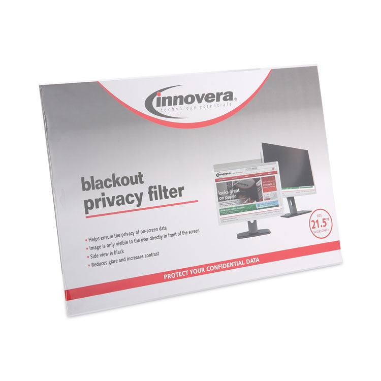 Blackout Privacy Filter for 21.5" Widescreen Flat Panel Monitor, 16:9 Aspect Ratio 2