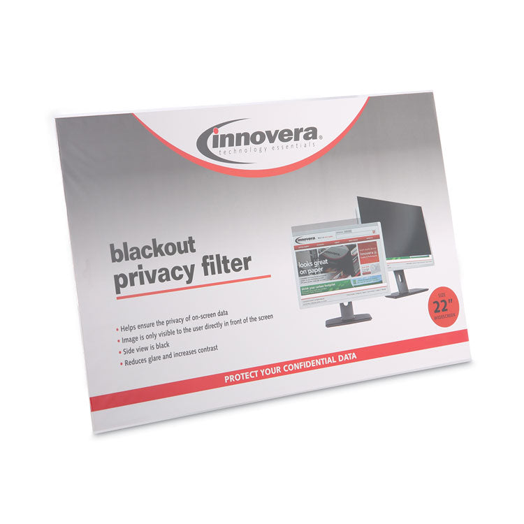 Blackout Privacy Filter for 22" Widescreen Flat Panel Monitor, 16:10 Aspect Ratio 2