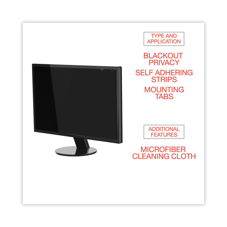 Blackout Privacy Filter for 22" Widescreen Flat Panel Monitor, 16:10 Aspect Ratio 6