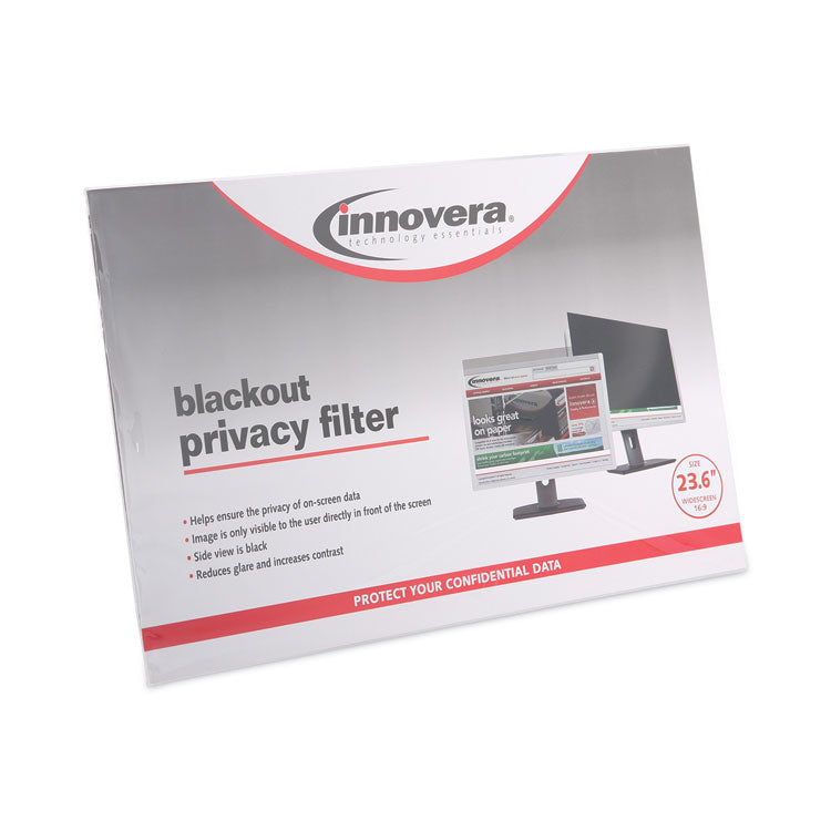 Blackout Privacy Monitor Filter for 23.6" Widescreen Flat Panel Monitor, 16:9 Aspect Ratio 2