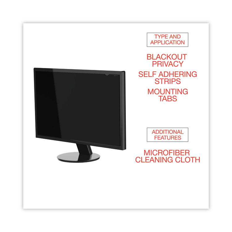 Blackout Privacy Filter for 23" Widescreen Flat Panel Monitor, 16:9 Aspect Ratio 6