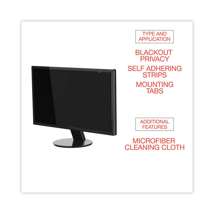 Blackout Privacy Filter for 24" Widescreen Flat Panel Monitor, 16:9 Aspect Ratio 6