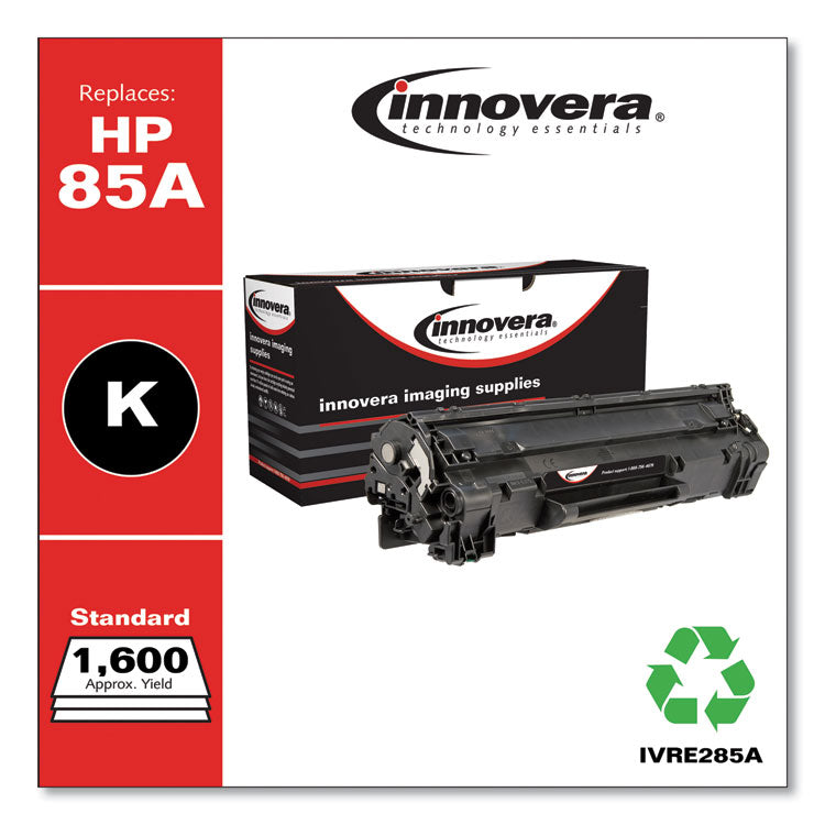 Remanufactured Black Toner, Replacement for 85A (CE285A), 1,600 Page-Yield 2