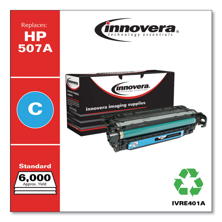 Remanufactured Cyan Toner, Replacement for 507A (CE401A), 6,000 Page-Yield 2