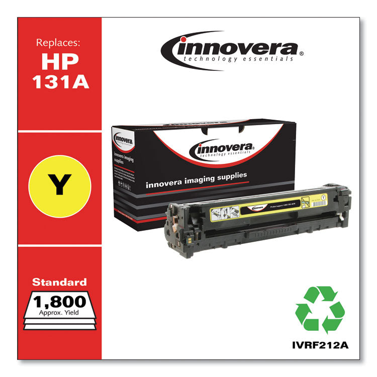 Remanufactured Yellow Toner, Replacement for 131A (CF212A), 1,800 Page-Yield 2