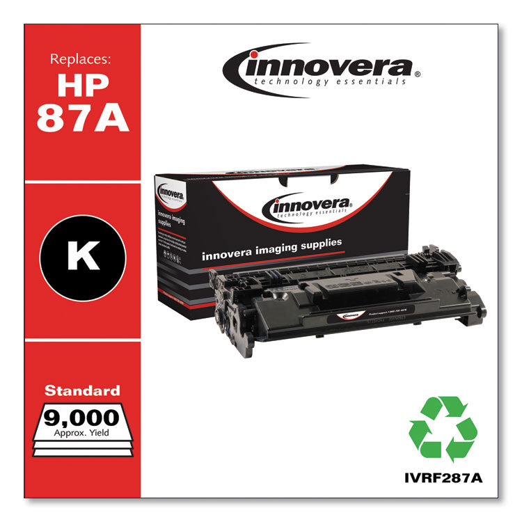 Remanufactured Black Toner, Replacement for 87A (CF287A), 9,000 Page-Yield 2