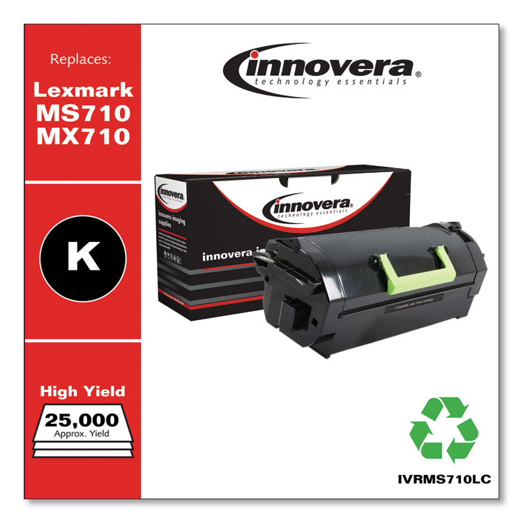 Remanufactured Black High-Yield Toner, Replacement for MS710/MX710, 25,000 Page-Yield 2