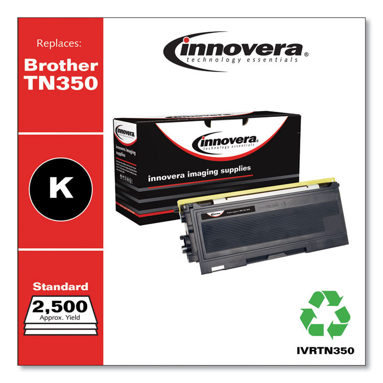 Remanufactured Black Toner, Replacement for TN350, 2,500 Page-Yield 2