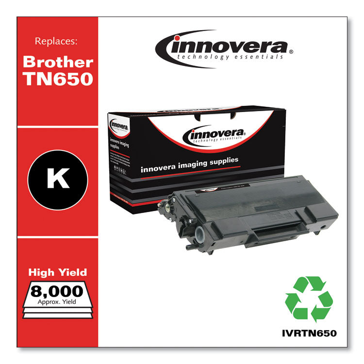 Remanufactured Black High-Yield Toner, Replacement for TN650, 8,000 Page-Yield 2