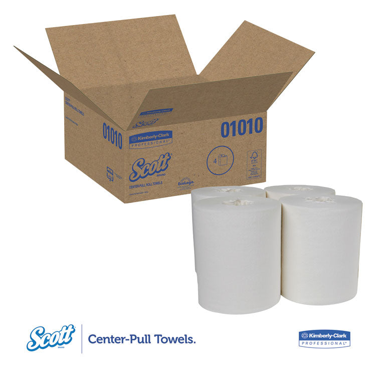 Essential Center-Pull Towels, Absorbency Pockets, 2-Ply, 8 x 15, White, 500/Roll, 4 Rolls/Carton 2