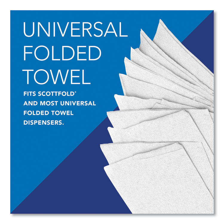 Pro Scottfold Towels, 1-Ply, 9.4 x 12.4, White, 175 Towels/Pack, 25 Packs/Carton 5