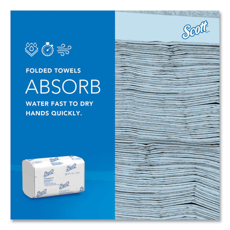 Pro Scottfold Towels, 1-Ply, 9.4 x 12.4, White, 175 Towels/Pack, 25 Packs/Carton 6