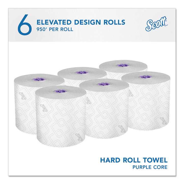 Essential High Capacity Hard Roll Towel, 1-Ply, 8" x 950 ft, White, 6 Rolls/Carton 2