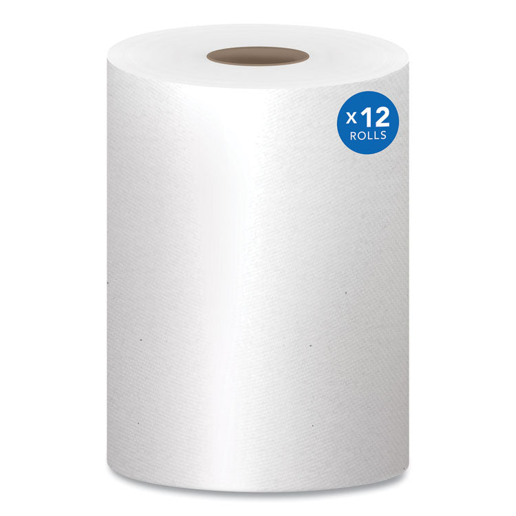 Essential Hard Roll Towels for Business, Absorbency Pockets, 1-Ply, 8" x 400 ft, 1.5" Core, White, 12 Rolls/Carton 1