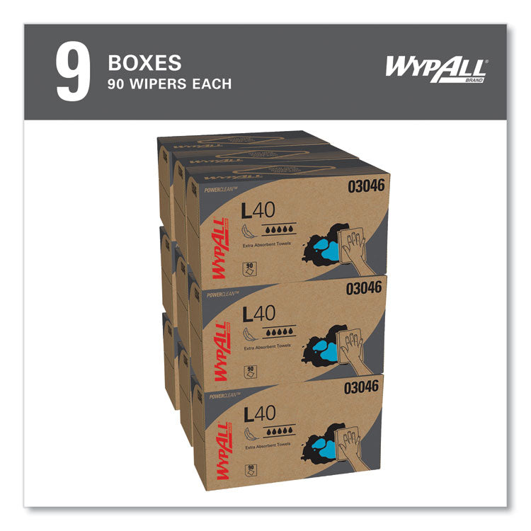 L40 Towels, POP-UP Box, 10.8 x 10, White, 90/Box, 9 Boxes/Carton 4