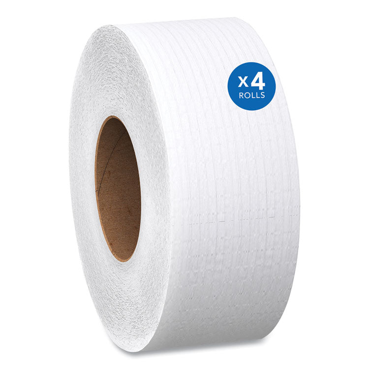 Essential JRT Jumbo Roll Bathroom Tissue, Septic Safe, 2-Ply, White, 3.55" x 1,000 ft, 4 Rolls/Carton 1