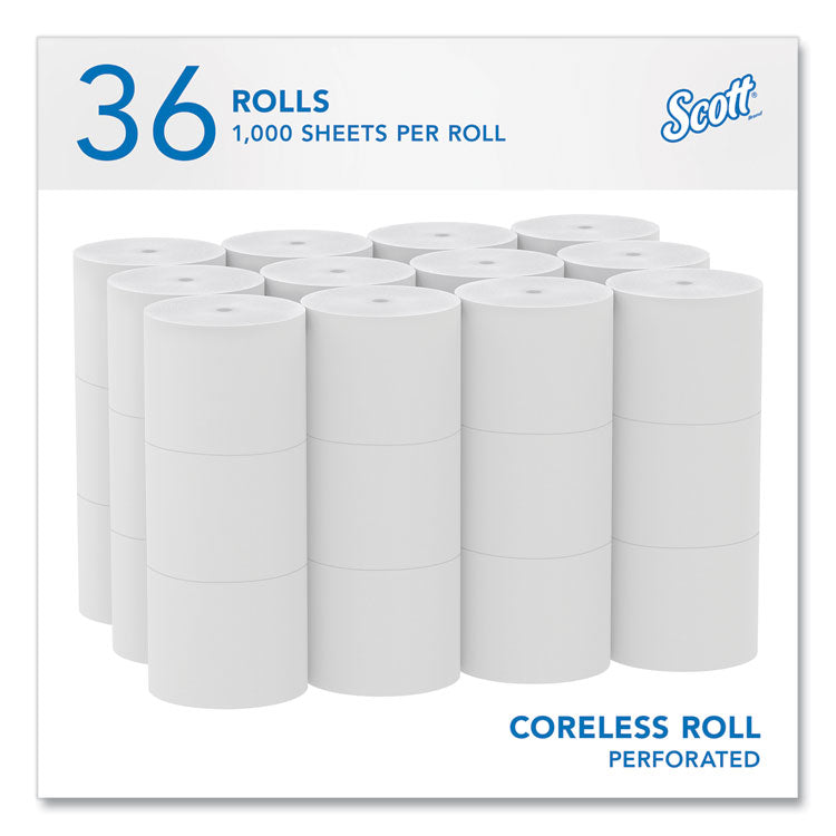 Essential Coreless SRB Bathroom Tissue, Septic Safe, 2-Ply, White, 1,000 Sheets/Roll, 36 Rolls/Carton 2